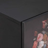 Szafka nocna z drzwiami 2 pcs Czarny 40 x 33 x 46 cm