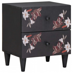 Stolik nocny Brązowy 40 x 33,5 x 46 cm Drewno z mango