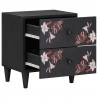 Stolik nocny 2 pcs Brązowy 40 x 33,5 x 46 cm Drewno z mango