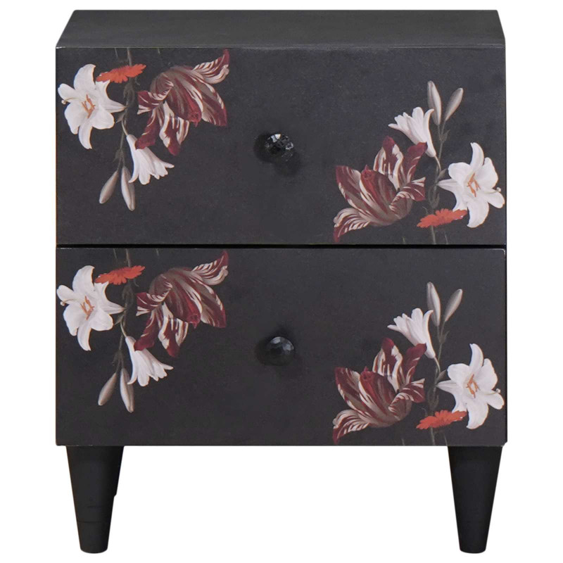 Stolik nocny 2 pcs Brązowy 40 x 33,5 x 46 cm Drewno z mango