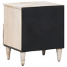 Szafka łóżkowa 2 pcs Biały 40 x 33 x 46 cm Drewno z mango