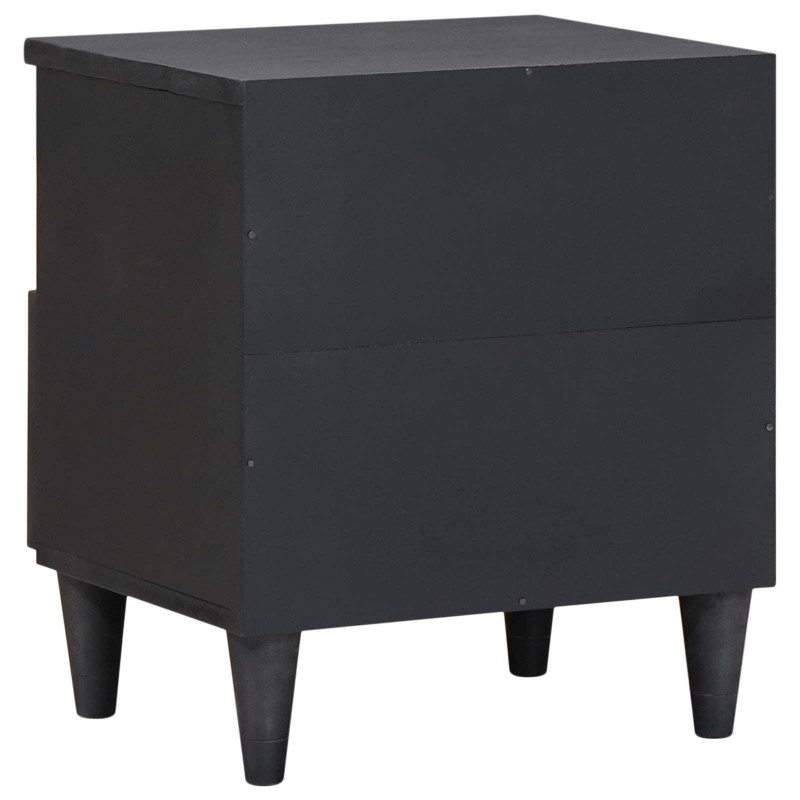 Stolik nocny 2 pcs Brązowy 40 x 33 x 46 cm Drewno z mango