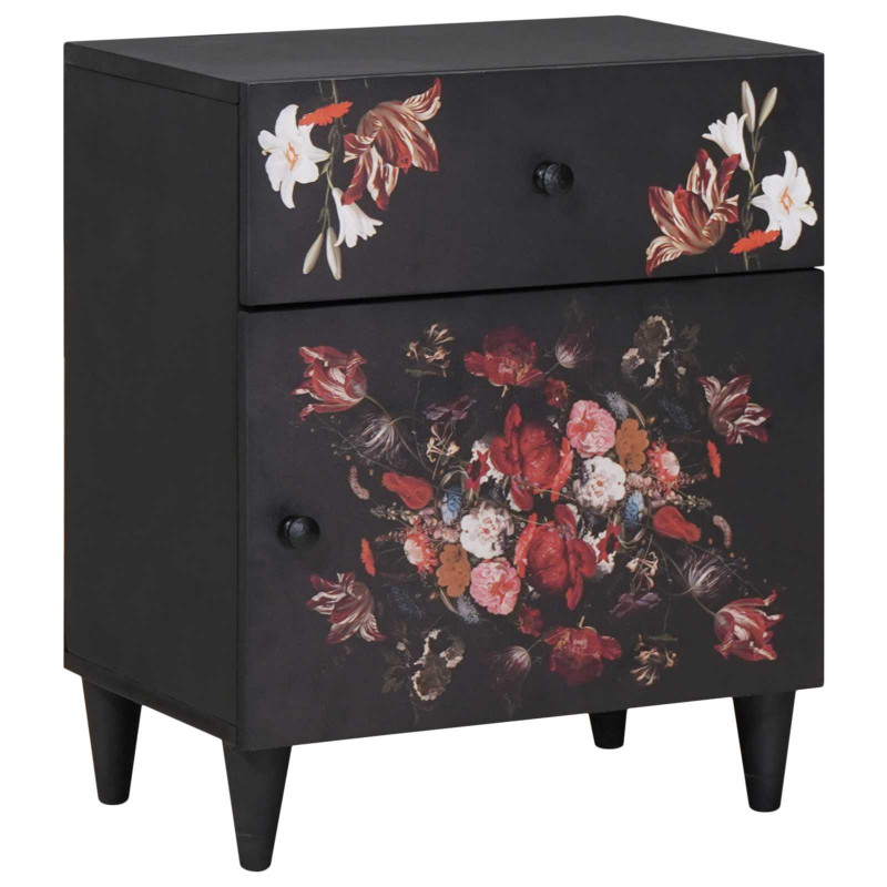 Stolik nocny Wielokolorowe 50 x 33 x 60 cm Drewno z mango