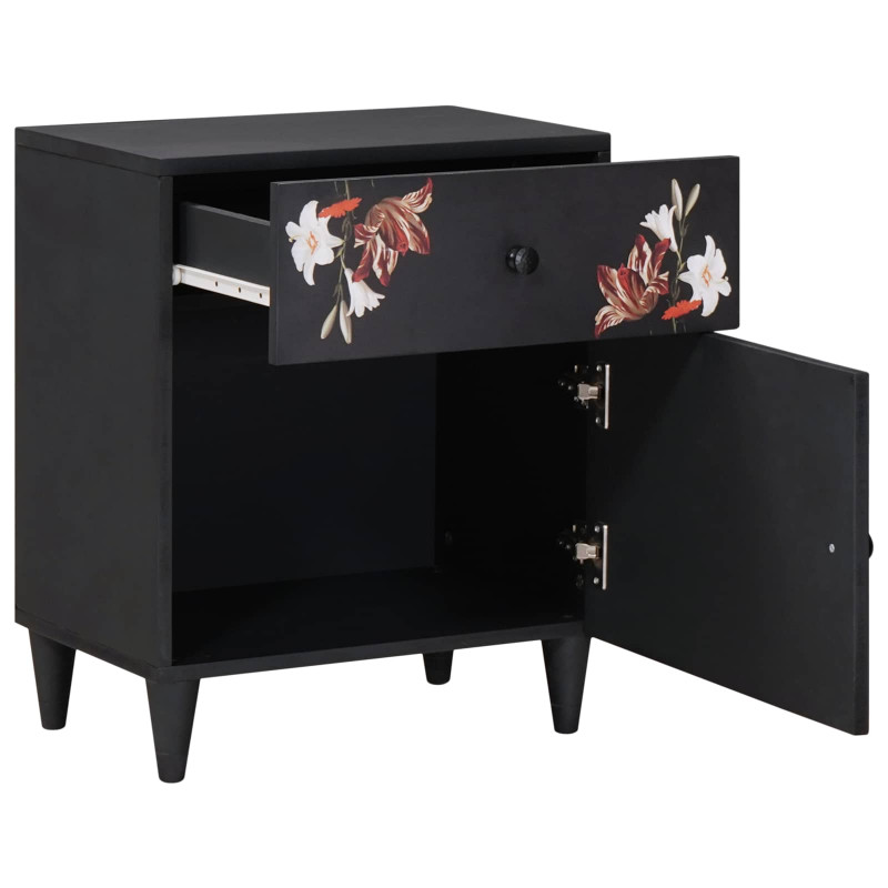 Stolik nocny Wielokolorowe 50 x 33 x 60 cm Drewno z mango