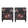 Stolik nocny Wielokolorowe 50 x 33 x 60 cm Drewno z mango