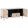 Szafka pod telewizor Biały 105 x 33,5 x 46 cm Drewno z mango