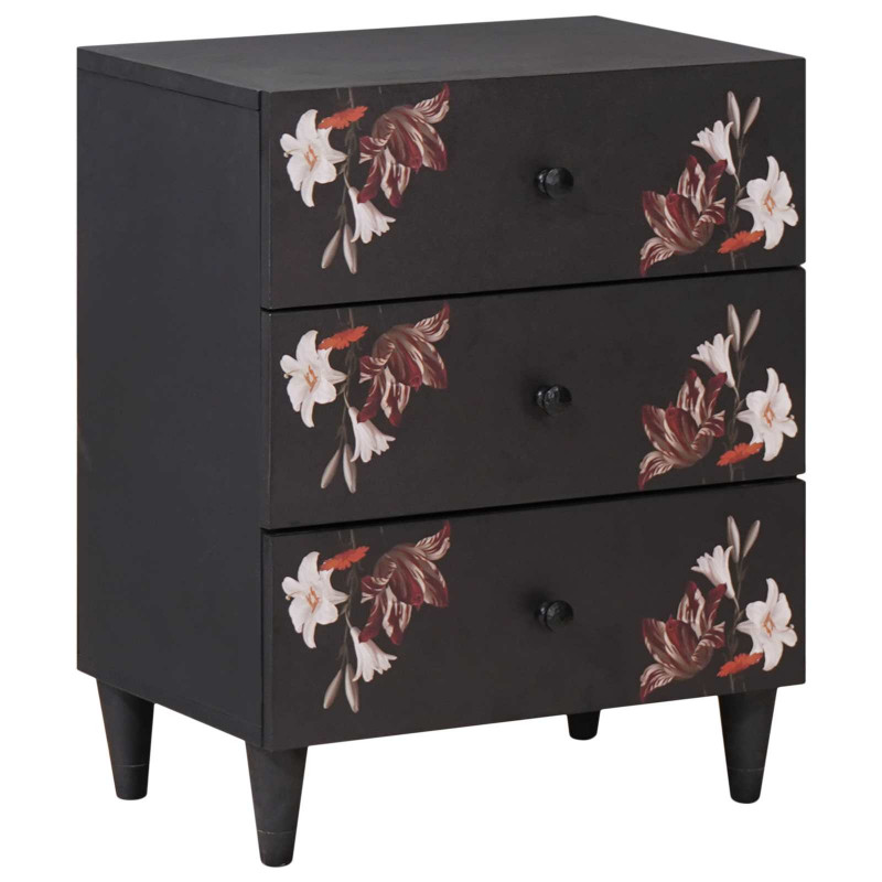 Stolik nocny Wielokolorowe 50 x 33 x 60 cm Drewno z mango