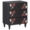Stolik nocny Wielokolorowe 50 x 33 x 60 cm Drewno z mango