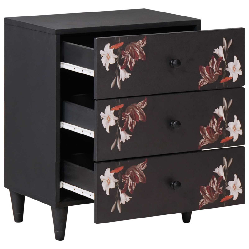 Stolik nocny Wielokolorowe 50 x 33 x 60 cm Drewno z mango