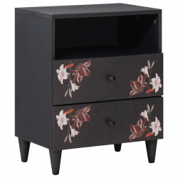 Stolik nocny Wielokolorowe 50 x 33 x 60 cm Drewno z mango