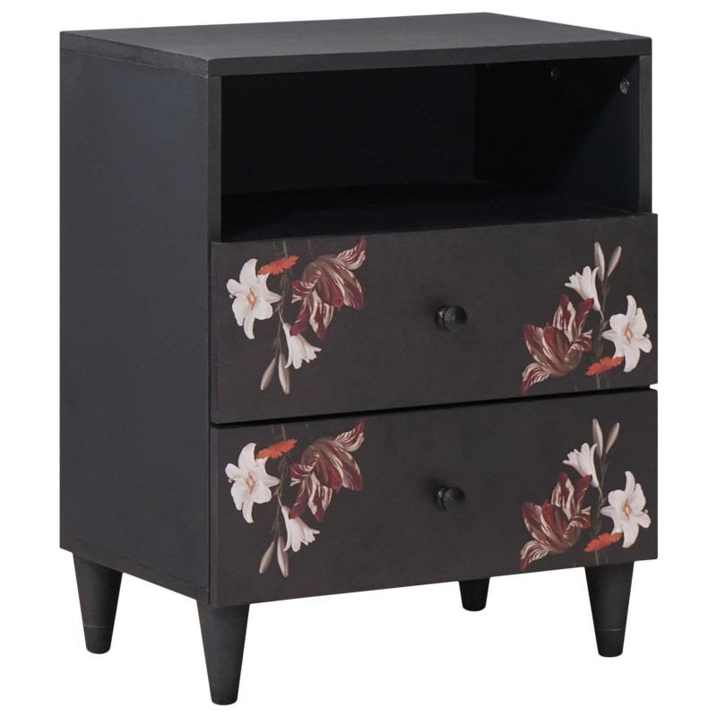 Stolik nocny Wielokolorowe 50 x 33 x 60 cm Drewno z mango