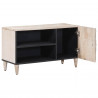 Szafka pod telewizor Biały 80 x 31,5 x 46 cm Drewno z mango