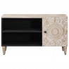 Szafka pod telewizor Biały 80 x 31,5 x 46 cm Drewno z mango