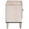 Szafka pod telewizor Biały 80 x 31,5 x 46 cm Drewno z mango