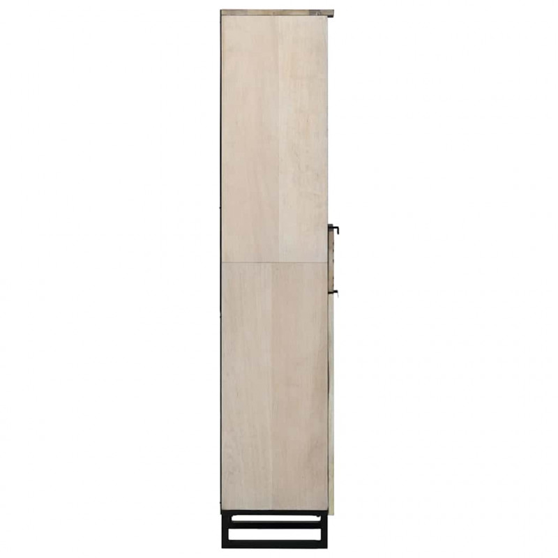 Szafka pod umywalkę z półką z drzwiami Biały 38 x 33 x 160 cm