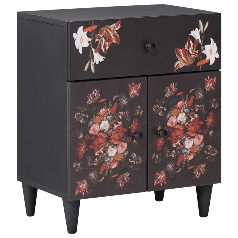 Stolik nocny Wielokolorowe 50 x 33 x 60 cm Drewno z mango