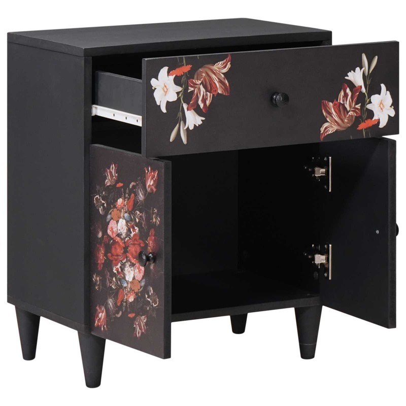 Stolik nocny Wielokolorowe 50 x 33 x 60 cm Drewno z mango