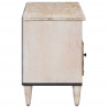 Szafka pod telewizor Biały 100 x 33,5 x 46 cm Drewno z mango