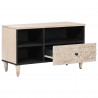 Szafka pod telewizor Biały 80 x 33,5 x 46 cm Drewno z mango