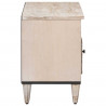 Szafka pod telewizor Biały 80 x 33,5 x 46 cm Drewno z mango