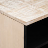 Szafka pod telewizor Biały 80 x 33,5 x 46 cm Drewno z mango