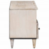 Szafka pod telewizor Biały 100 x 33,5 x 46 cm Drewno z mango