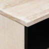 Szafka pod telewizor Biały 100 x 33,5 x 46 cm Drewno z mango