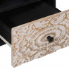 Szafka pod telewizor Biały 100 x 33,5 x 46 cm Drewno z mango