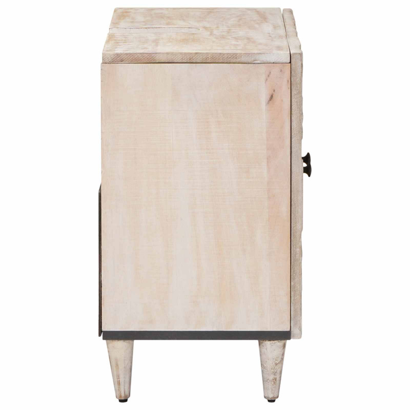 Szafka pod umywalkę Biały 62 x 33 x 58 cm Drewno z mango