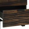 Szafka Nocna z szufladą 2 pcs orzech włoski 40 x 33 x 46 cm