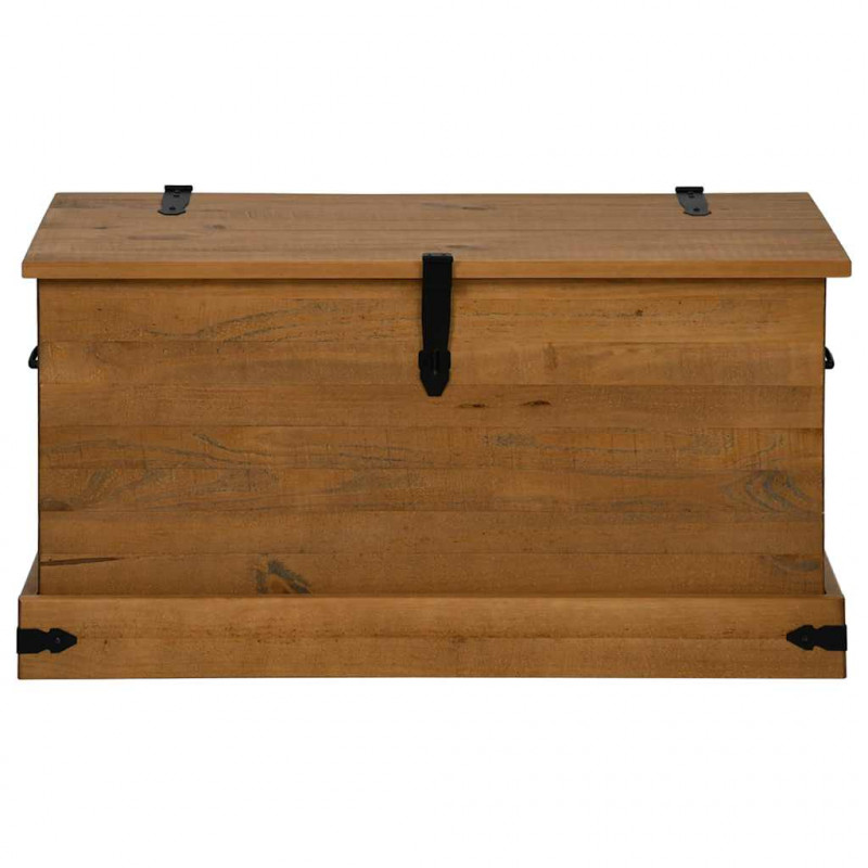 Skrzynia do przechowywania HALDEN 91x48x47 cm Drewno lite Sosna