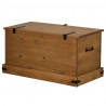 Skrzynia do przechowywania HALDEN 91x48x47 cm Drewno lite Sosna