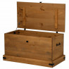 Skrzynia do przechowywania HALDEN 91x48x47 cm Drewno lite Sosna