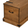 Skrzynia do przechowywania HALDEN 91x48x47 cm Drewno lite Sosna