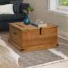 Skrzynia do przechowywania HALDEN 91x91x47 cm Drewno lite Sosna