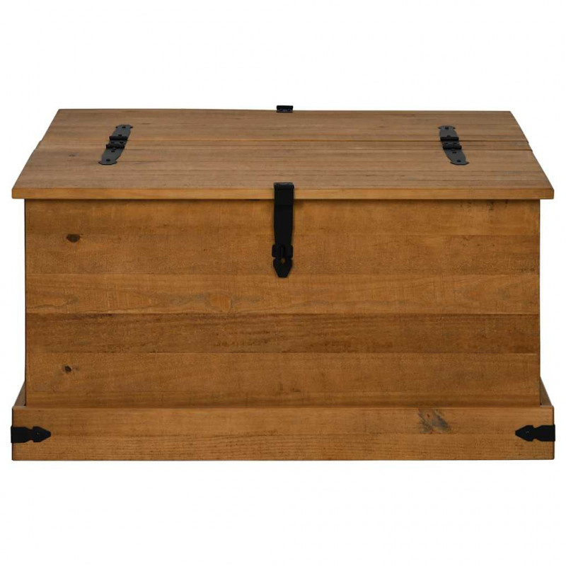Skrzynia do przechowywania HALDEN 91x91x47 cm Drewno lite Sosna
