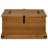 Skrzynia do przechowywania HALDEN 91x91x47 cm Drewno lite Sosna