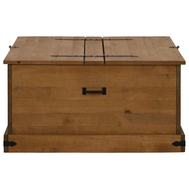Skrzynia do przechowywania HALDEN 91x91x47 cm Drewno lite Sosna