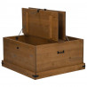 Skrzynia do przechowywania HALDEN 91x91x47 cm Drewno lite Sosna