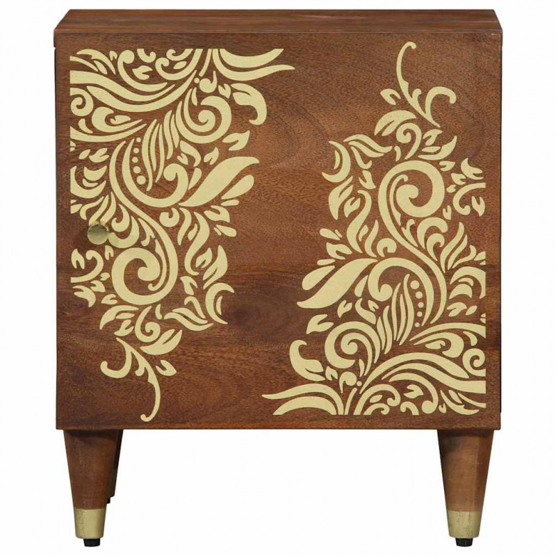 Szafka nocna z drzwiami 2 pcs Miodowy brąz 40 x 33 x 46 cm