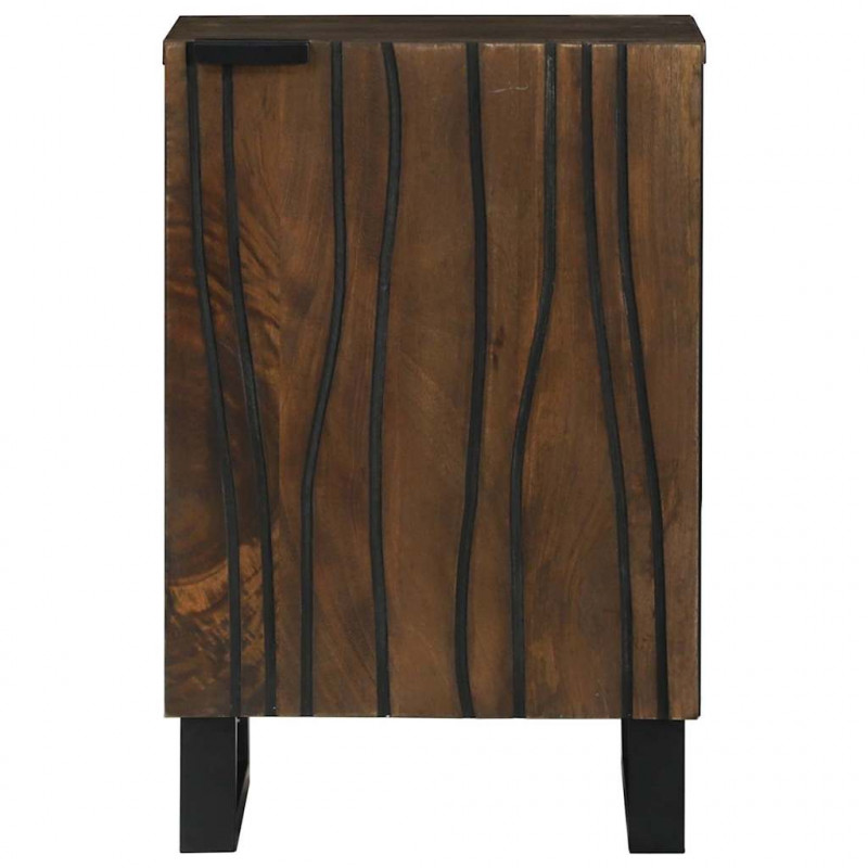Szafka pod umywalkę z półką orzech włoski 38 x 33,5 x 58 cm