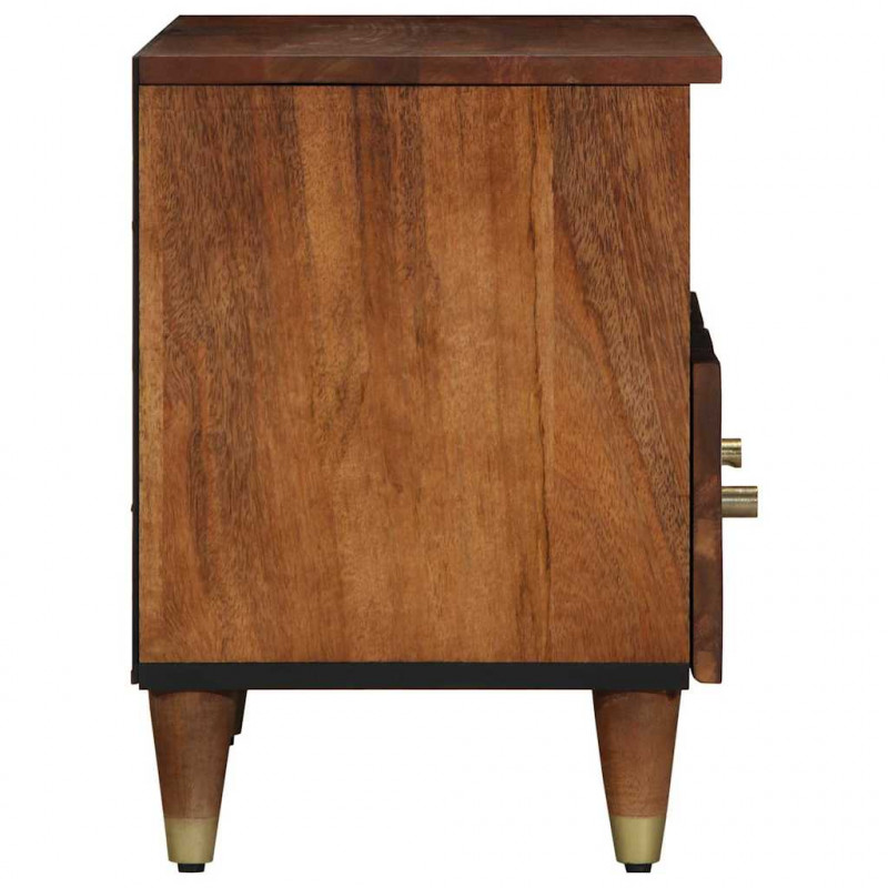 Szafka pod telewizor z szufladą Miodowy brąz 70 x 33 x 46 cm