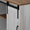 Komoda HALDEN z drzwiami przesuwnymi Biała 80x40x80 cm