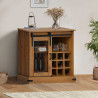 Komoda HALDEN z drzwiami przesuwnymi 80x40x80 cm Drewno lite