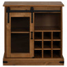 Komoda HALDEN z drzwiami przesuwnymi 80x40x80 cm Drewno lite