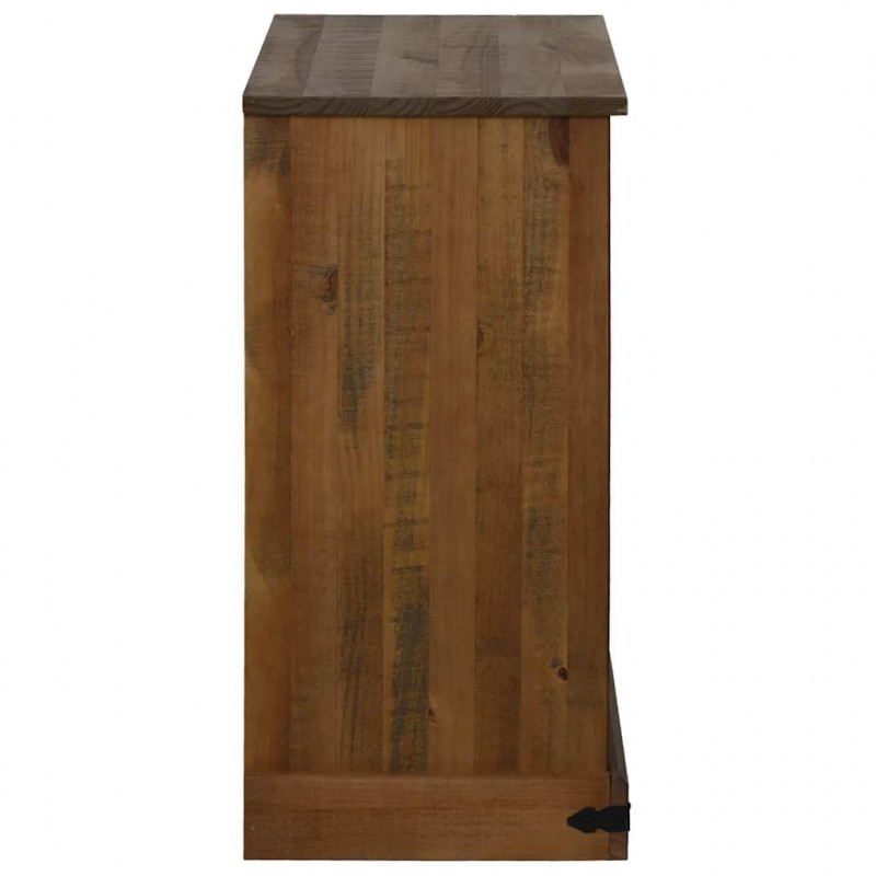 Komoda HALDEN z drzwiami przesuwnymi 80x40x80 cm Drewno lite