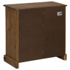 Komoda HALDEN z drzwiami przesuwnymi 80x40x80 cm Drewno lite