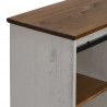 Komoda HALDEN z drzwiami przesuwnymi Biała 80x40x80 cm