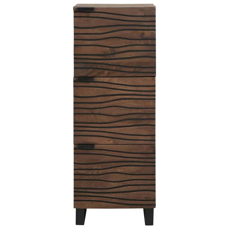 Highboard Brązowy 40 x 33 x 110 cm lite drewno mango