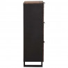 Highboard Brązowy 40 x 33 x 110 cm lite drewno mango